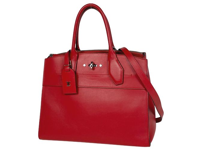 Louis Vuitton City Steamer PM Handtasche Rot