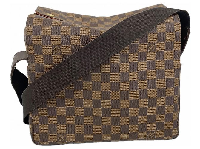 Borsa a Spalla Louis Vuitton Damier Naviglio N45255 in Ebano Damier ebene
