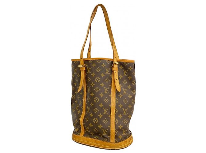 Borsa Tote Bucket GM Monogram Louis Vuitton Marrone