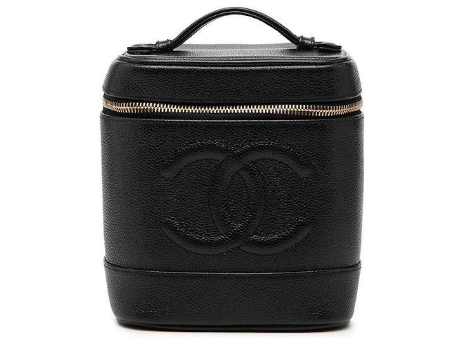 Bolsa de Mão Vanity em Caviar Chanel Preto