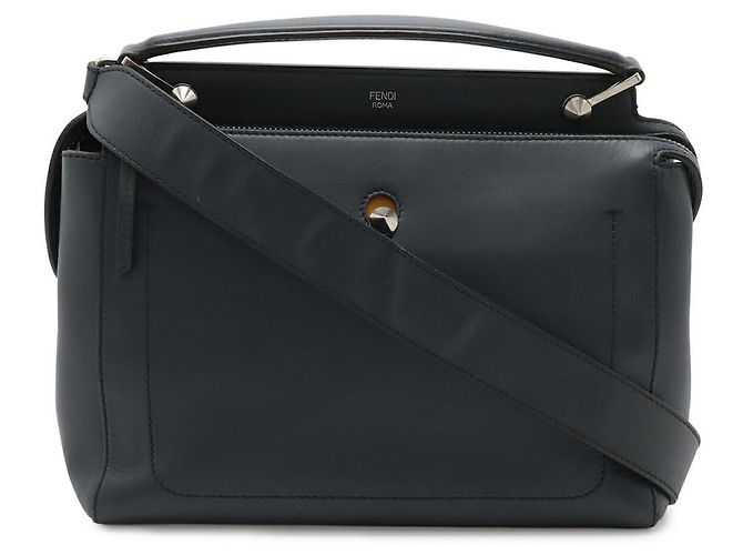 Bolsa de couro Fendi Dotcom 2 em 1 Azul