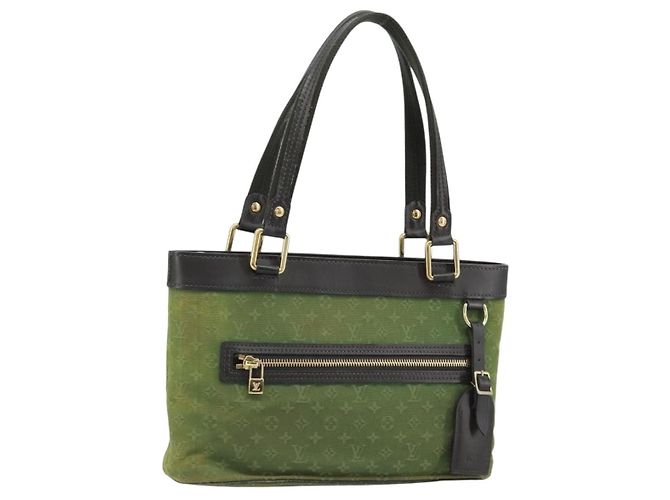 LOUIS VUITTON Monogram Mini Lucille PM Handtasche TST Khaki M92682 LV Auth AMZ006
