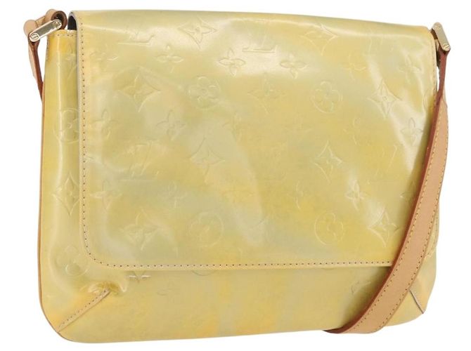 LOUIS VUITTON Borsa Thompson Street Monogram Vernis Grigia M91008 LV Auth ARZ865 Grigio