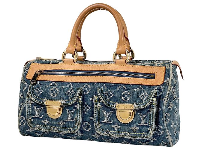 Borsa Boston Neo Speedy Louis Vuitton Blu