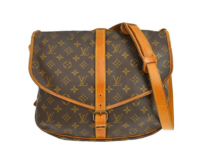 Louis Vuitton Saumur Monogram Canvas 35 Marron