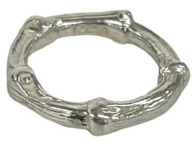 Anillo de banda de plata esterlina 925 Bamboo de Tiffany & Co.
