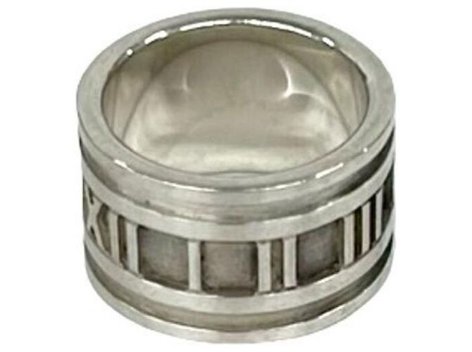 Tiffany & Co Anillo de banda de plata esterlina 925 Tiffany Atlas