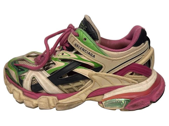 Baskets Balenciaga Track 2.0 Noir Rose Beige Vert