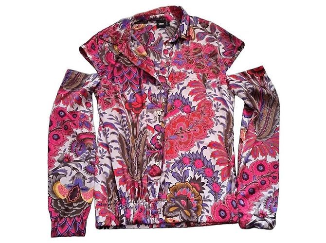 Asos Bluse mit Schulteröffnungen und elastischem Taillenzug Mehrfarben