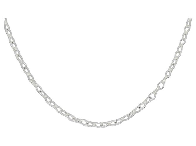 Autre Marque Platinhalskette Silber