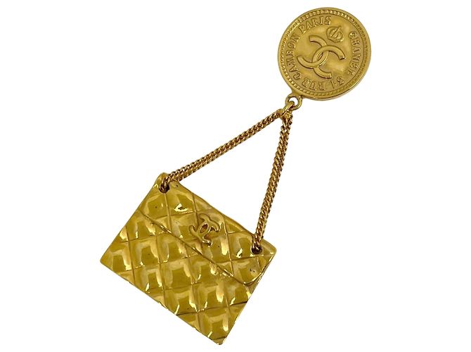 Timeless Spilla placcata in oro Chanel Coco Mark D'oro