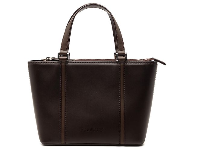 Borsa in pelle marrone Burberry Marrone scuro