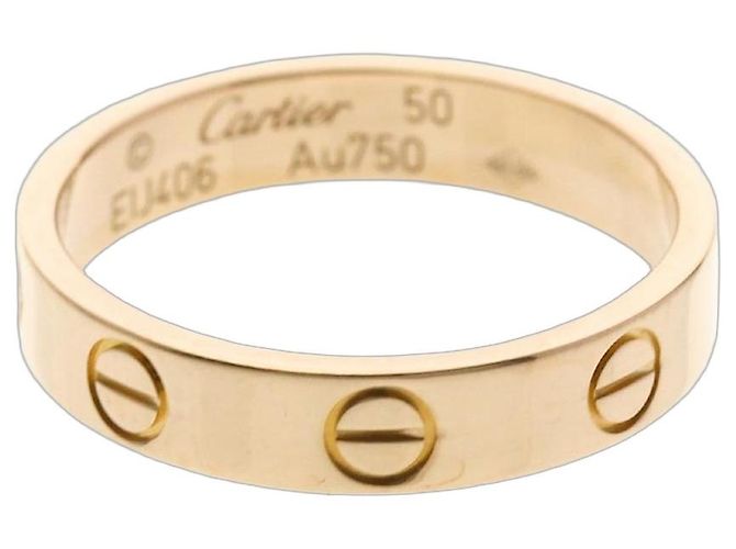 Anillo Mini Love Cartier en Oro Rosa Dorado