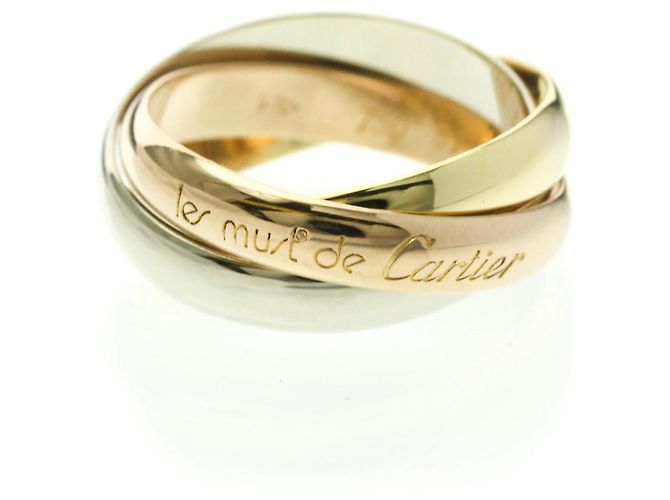 Bague de mode Trinity de Cartier Doré