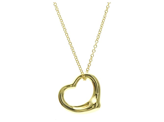 Tiffany & Co Collar Péndulo Corazón Abierto Tiffany Dorado