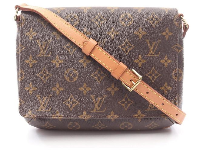 Bolsa Musette Tango Louis Vuitton Marrom