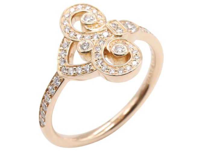 Tiffany & Co. Fleur-de-lis Diamond Ring Golden 