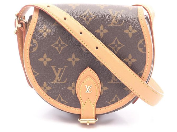 Bolsa de Ombro Tambourin Louis Vuitton Marrom Monograma