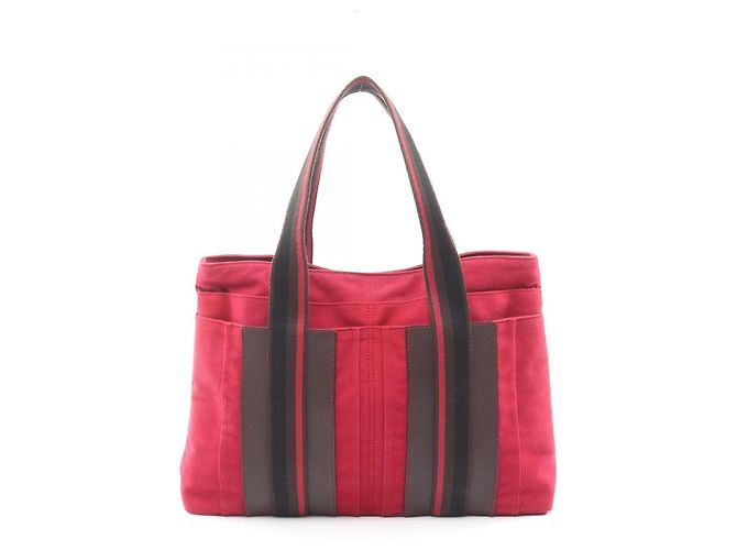 Troca Borsa Tote Orizzontale MM Hermès Marrone Nero Rosso