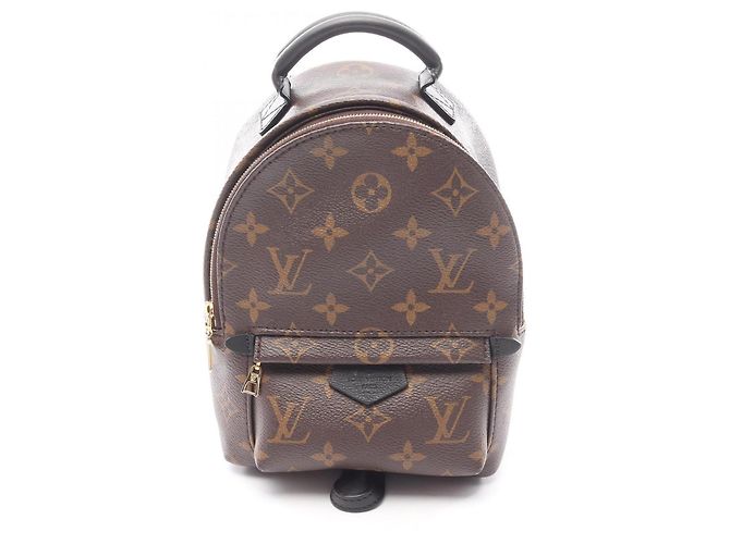 Mochila Mini Palm Springs Louis Vuitton Marrom Preto