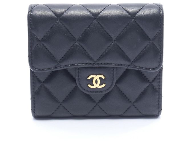 Timeless Chanel Classic Small Flap Wallet Black