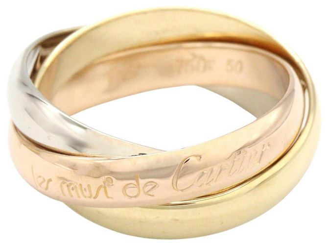 Anello Trinity Cartier in oro 18K Argento D'oro