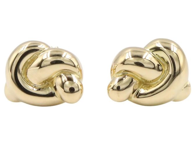 Orecchini a nodo in oro giallo 18K Tiffany & Co. D'oro