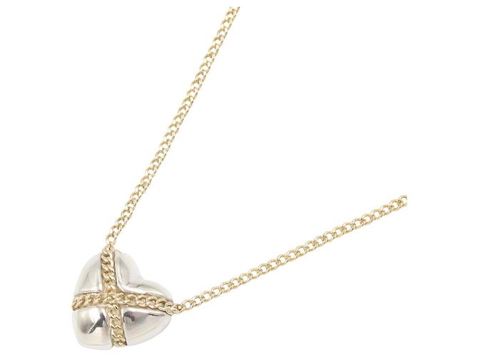 Collana Cuore Incrociato Tiffany & Co. Argento D'oro