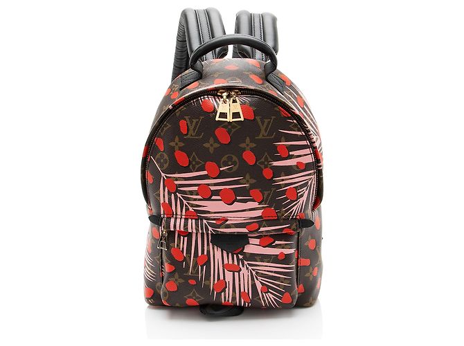 Louis Vuitton Limited Edition Monogram Canvas Jungle Dots Palm Springs PM Backpack Black