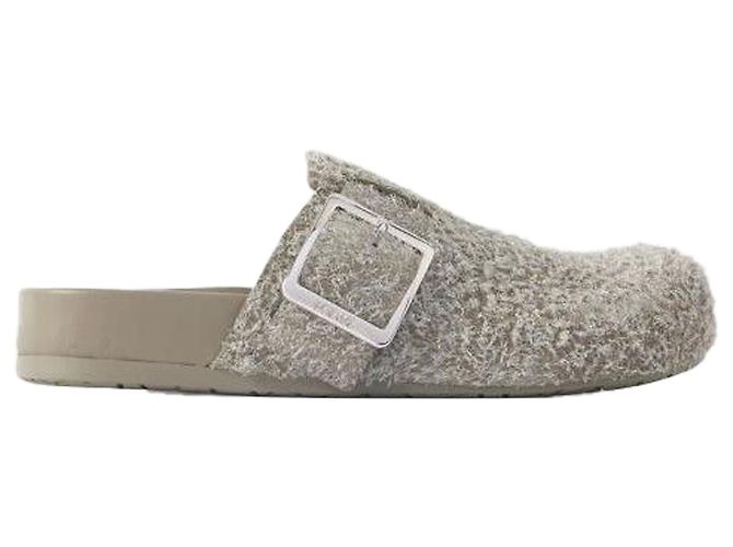 Loewe Buckle Suede Slide Easy Mule