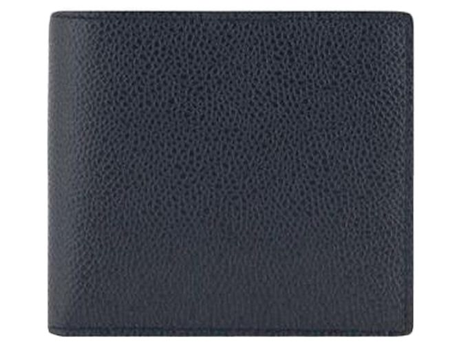 Thom Browne Bifold Geldbörse aus Pebble Grain Leder
