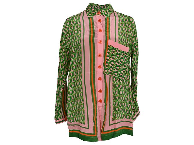 Rompers in Viscosa Multicolore con Sciarpa in Anacardo Farm Rio