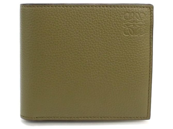 Billetera bifold Loewe en caqui