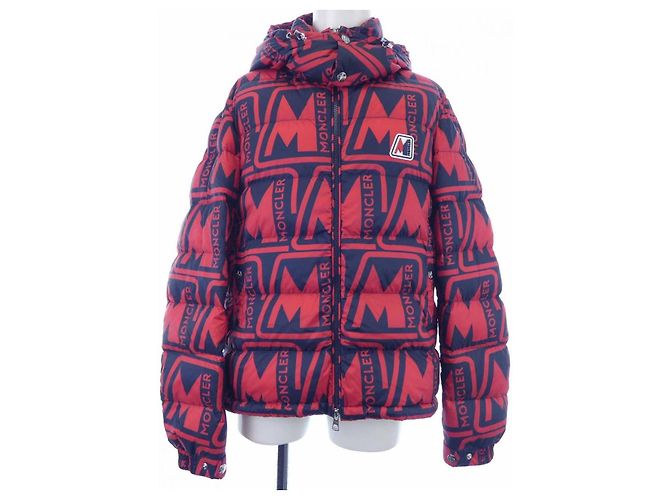 Moncler FRIOLAND Down Jacket Red Blue Navy blue