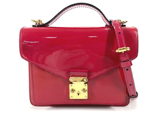 Bolsa Monceau BB em Monogram Vernis da Louis Vuitton Rosa Roxo