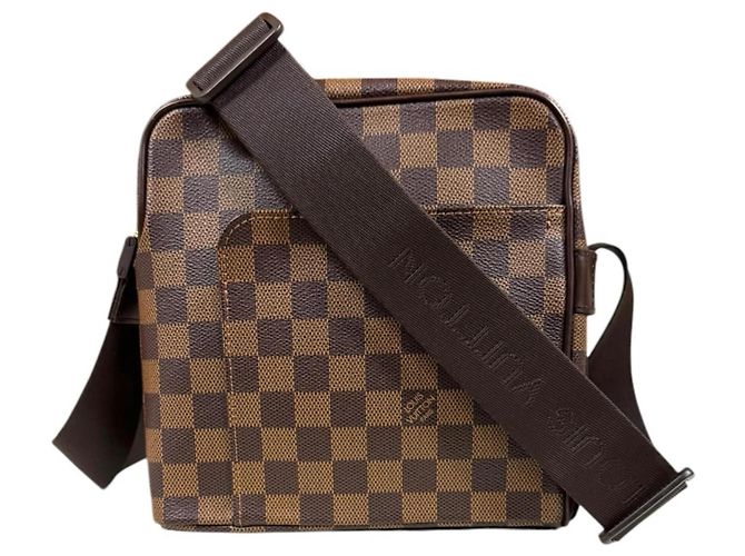Bolsa de Ombro Louis Vuitton Olaf PM Damier Marrom