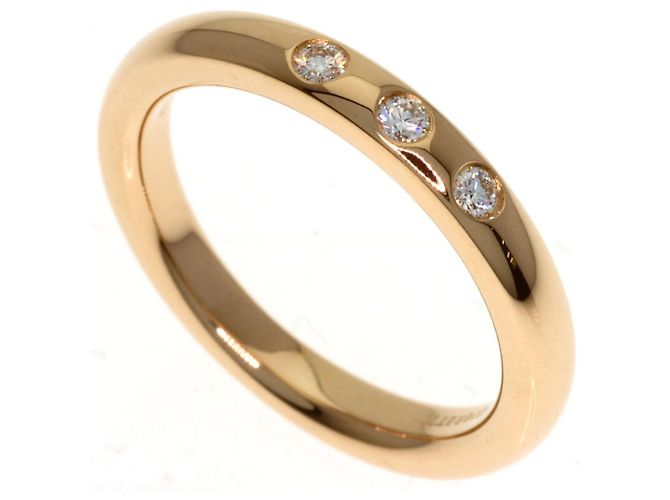 Tiffany & Co. Stacking Band Diamond Ring Golden