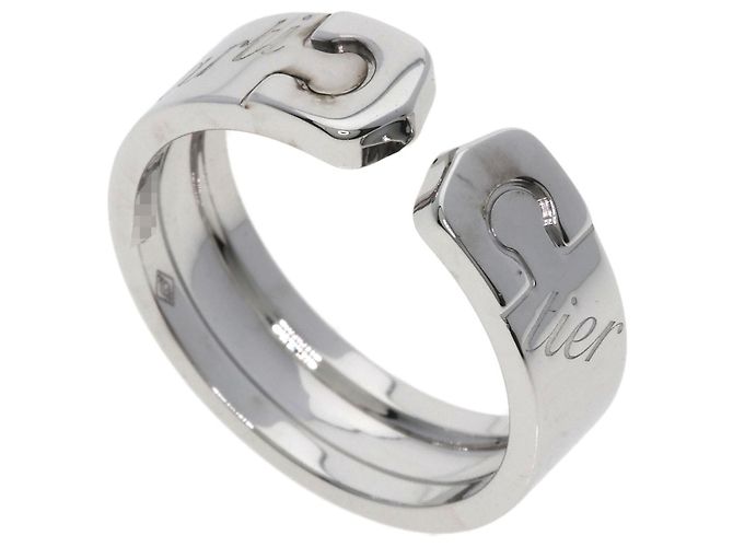 Bague Cartier C2 en or blanc 18K