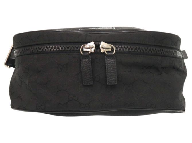 Marsupio in nylon nero Gucci