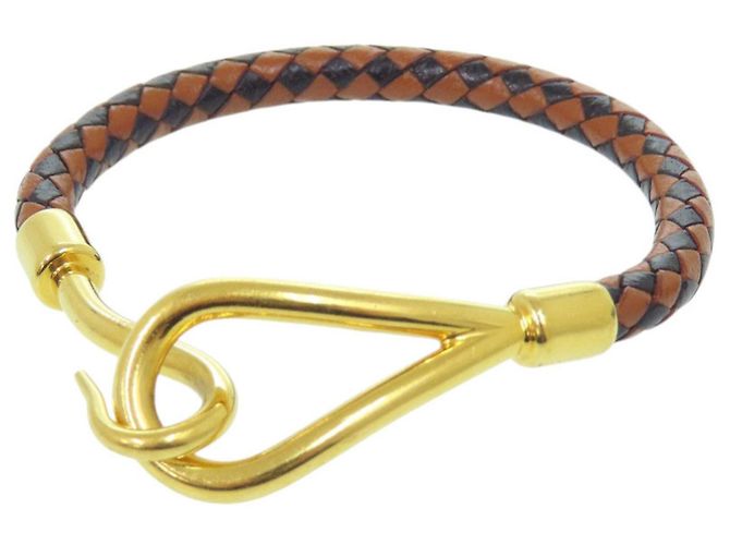 Pulseira Charm Jumbo Hermès Marrom Preto 