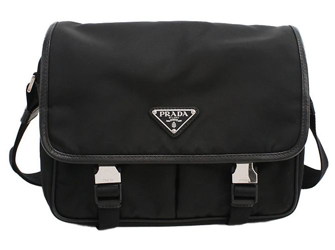 Bolso cruzado negro Prada para hombres