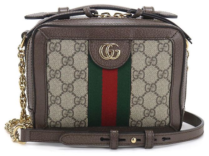 Borsa a tracolla Ophidia di GUCCI Marrone