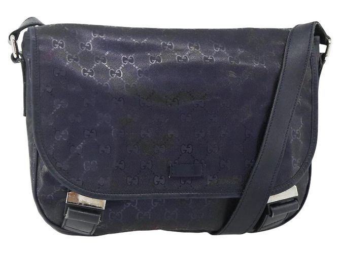 Borsa a Spalla GUCCI GG Implementation PVC Viola Argento 201732 Auth BA12180 Porpora