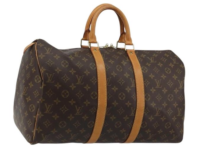 LOUIS VUITTON Bolsa Boston Monogram Keepall 45 M41428 LV Auth ka3995 Monograma