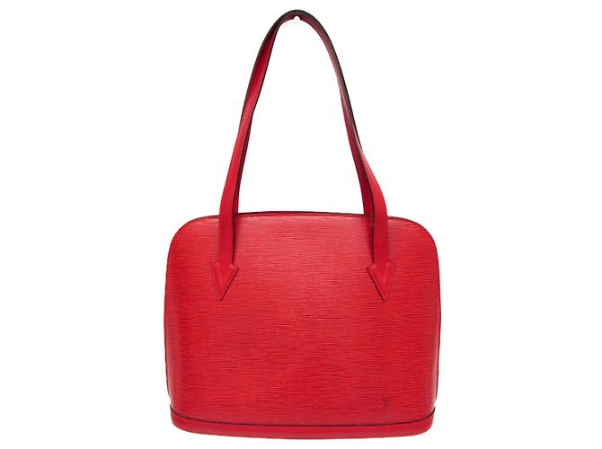 Bolsa Lussac em couro Epi Louis Vuitton Vermelho