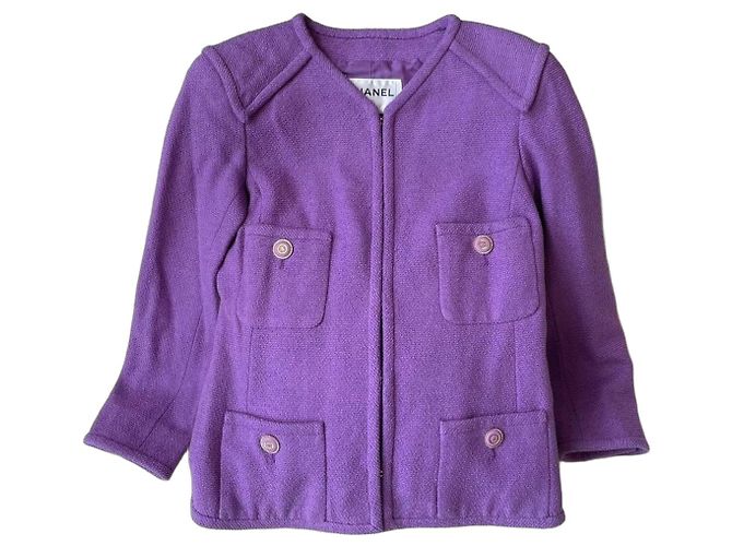 Lila Tweed-Jacke von Chanel