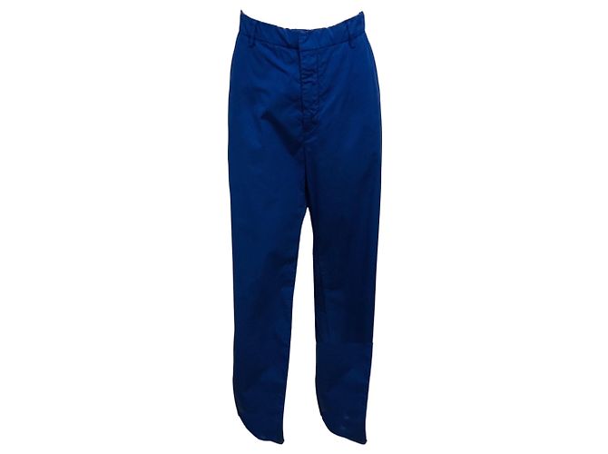 Pantaloni in cotone blu indaco Sofie D'Hoore