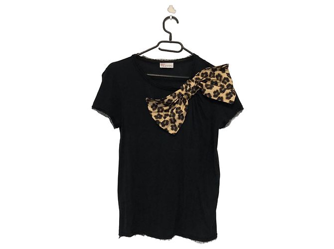 Red Valentino Leoparden- Schleifenoberteil