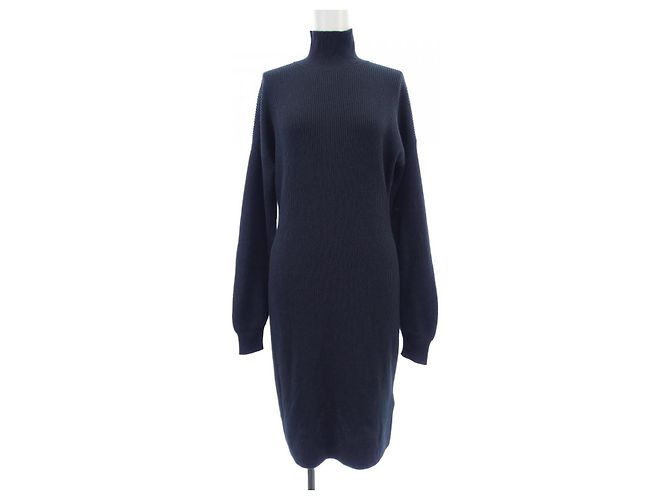 Hermès Seidenmischung Kleid 34 Braun