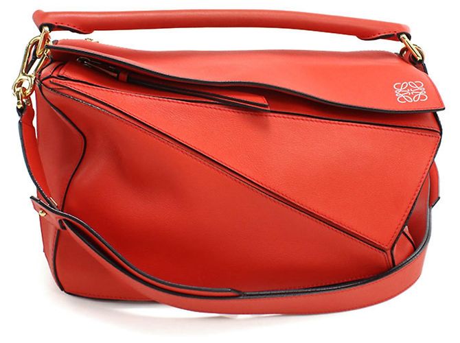 Puzzle Bolso rojo de tamaño mediano Loewe Roja